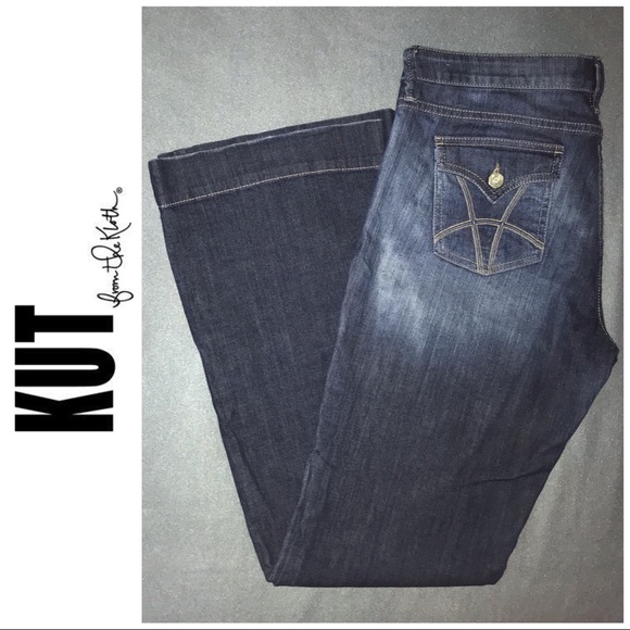 Kut from the Kloth Maggy Midrise Flare Jeans 12 31 - Picture 1 of 8